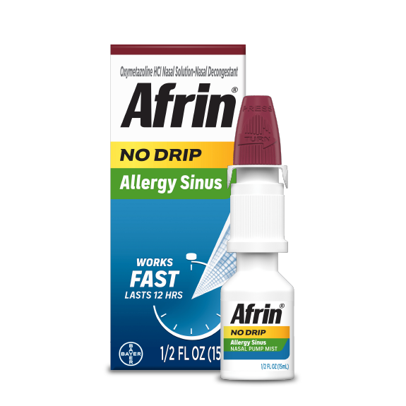 Nose spray store for congestion