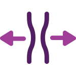 purple icon of swollen nasal passage