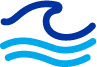 waves icon which says the product "contains purified seawater”